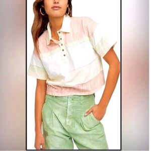 We the free/ Free People Neutral Combo Bella Top - XL